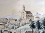 Plac Kościelny z panoramy Cieszyna, L. Kmetty, 1819